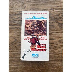 The War Wagon 1967 VHS  Western John Wayne Kirk Douglas Vintage Pre-Owned